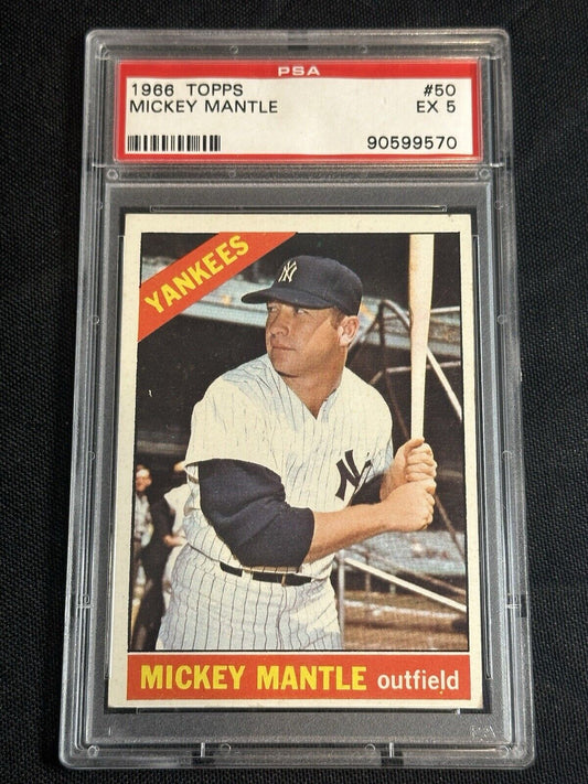 1966 Topps 50 Mickey Mantle PSA 5 54122176