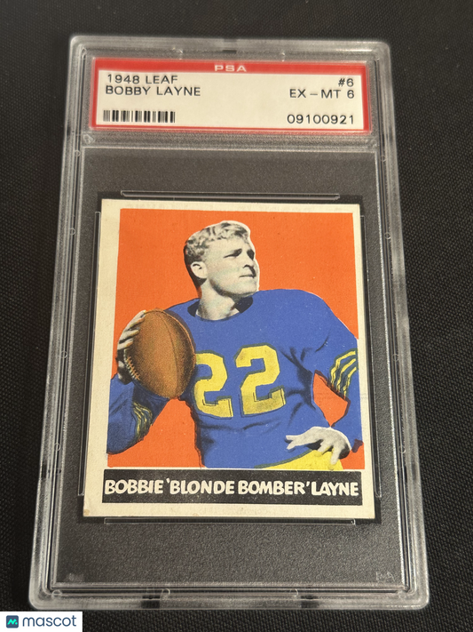 1948 Leaf Bobby Layne #6 PSA 6