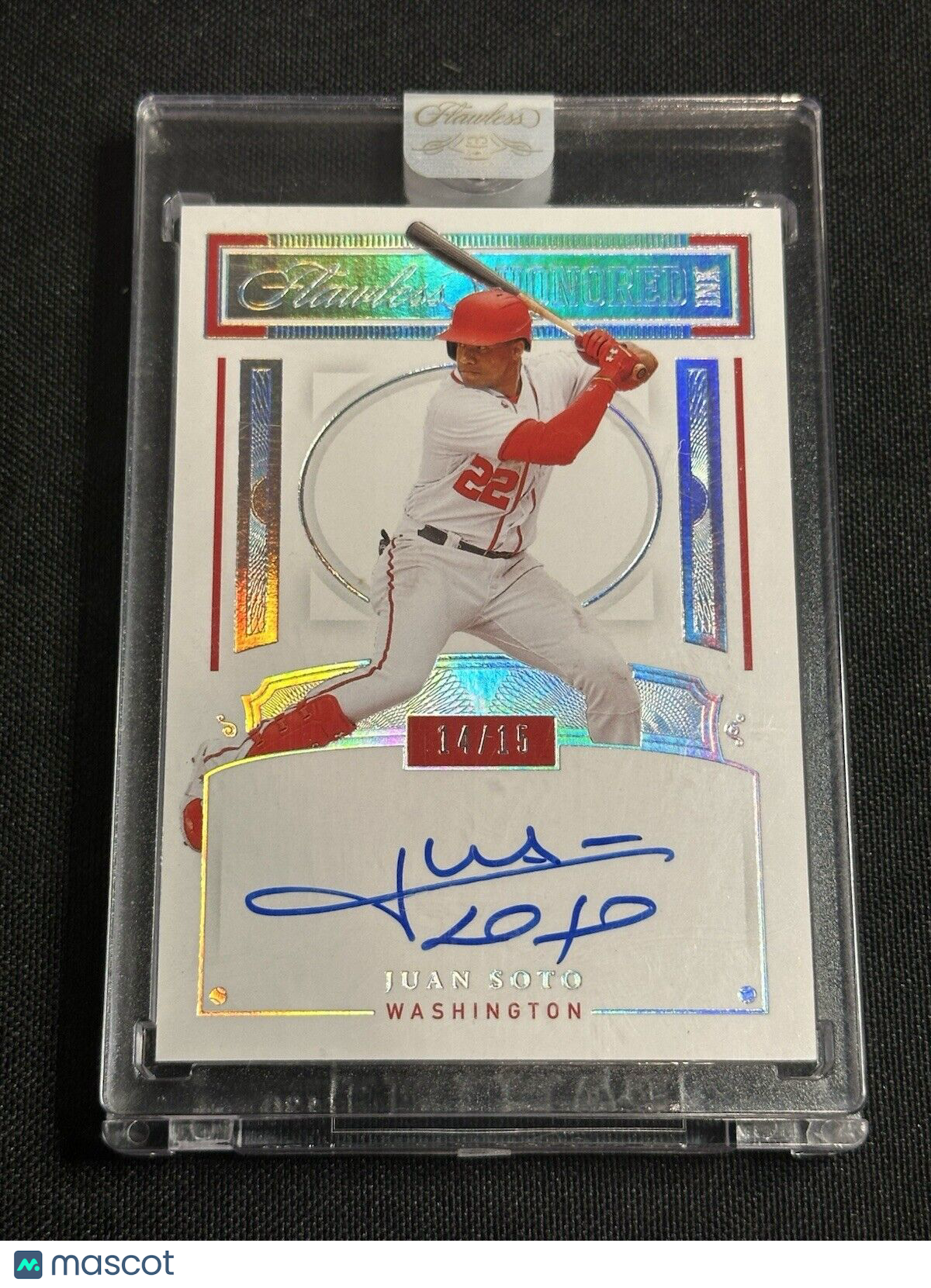 Juan Soto 2021 Flawless ON CARD Auto Autograph Honored Ink Nationals /15 SEALED!