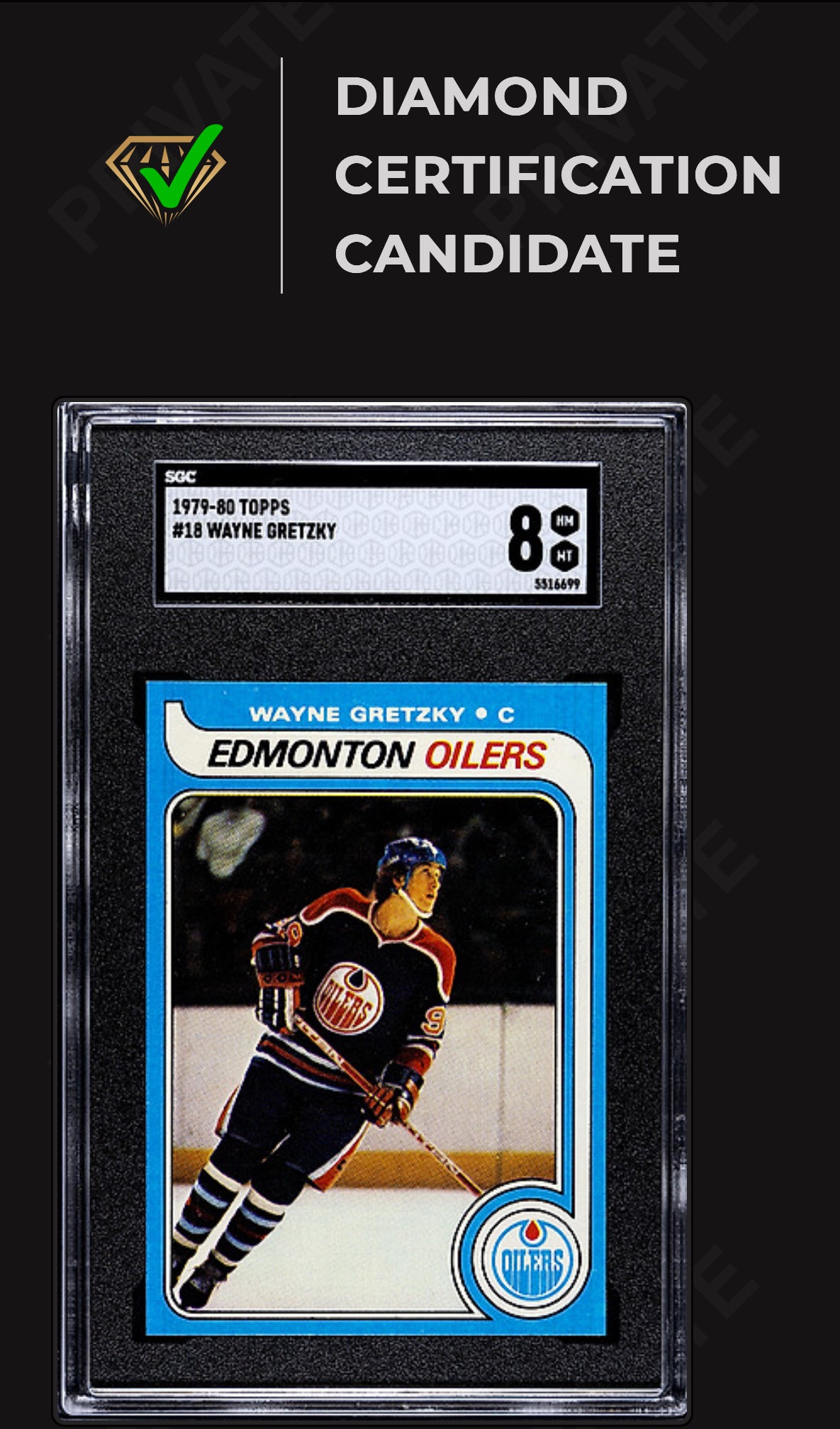 1979-80 Topps Wayne Gretzky #18 SGC 8 BOLD COLOR CENTERED HIGH END