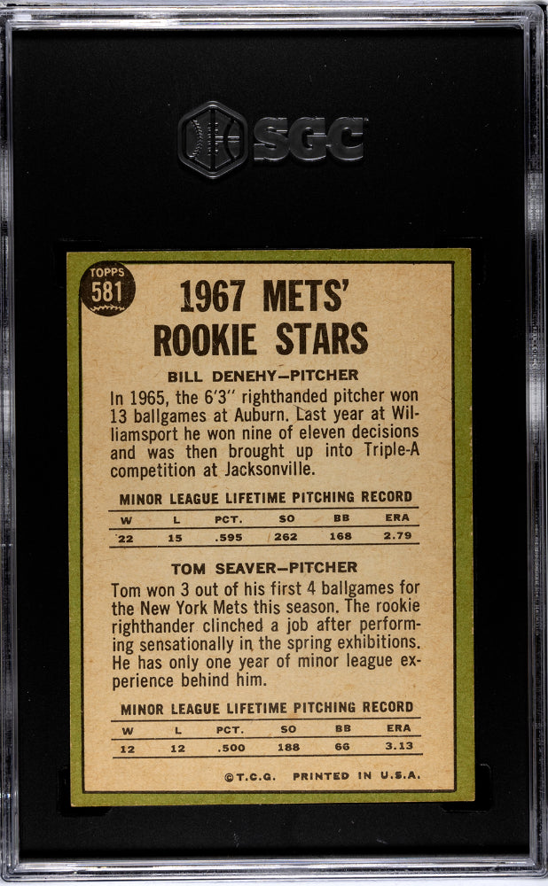 1967 Topps Tom Seaver #581 SGC 6