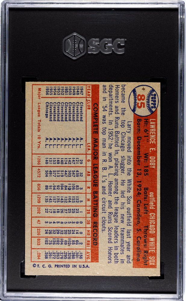 1957 Topps Larry Doby #85 SGC 5.5