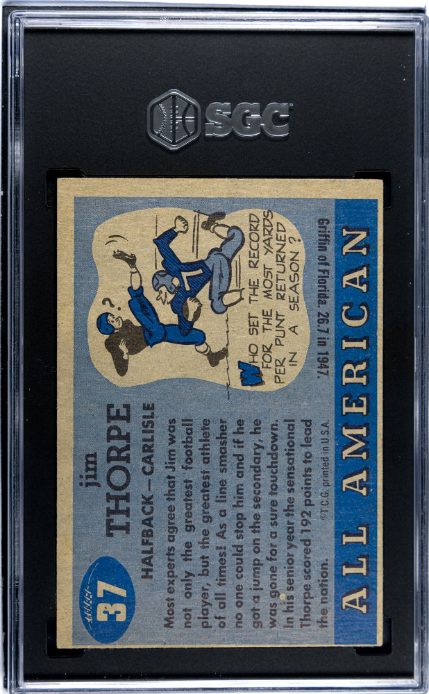 1955 Topps All American Jim Thorpe #37 SGC 4.5