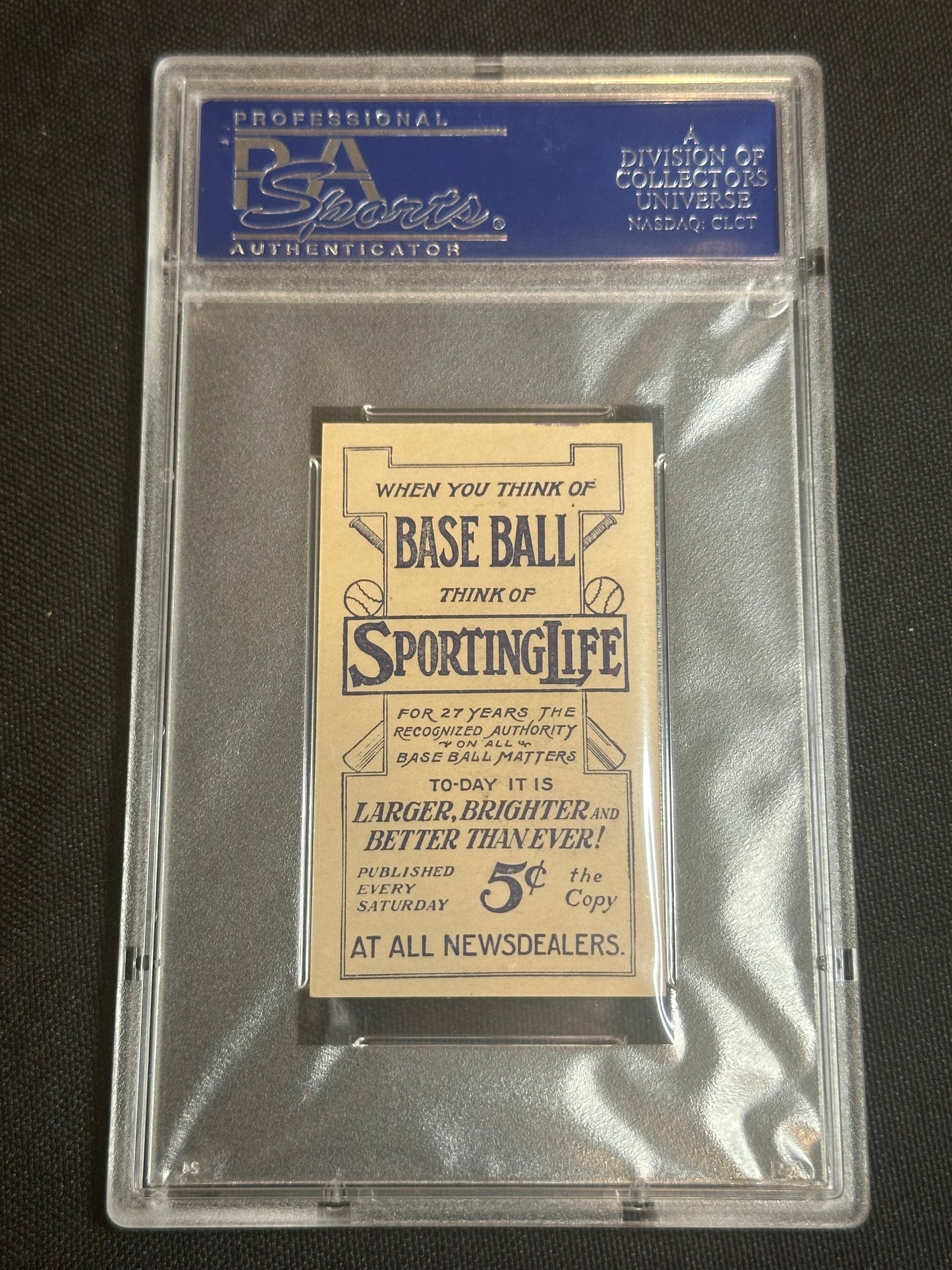 1911 M116 Sporting Life Chief Bender Pastel Background PSA 6