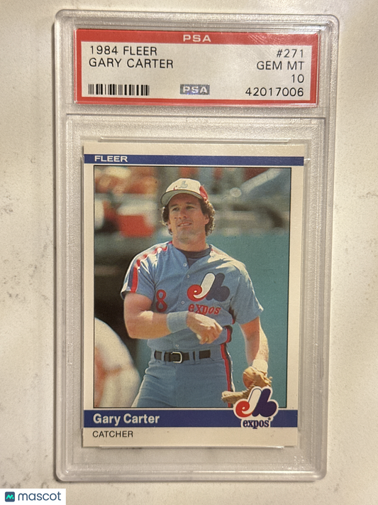 1984 Fleer Gary Carter #271 PSA 10