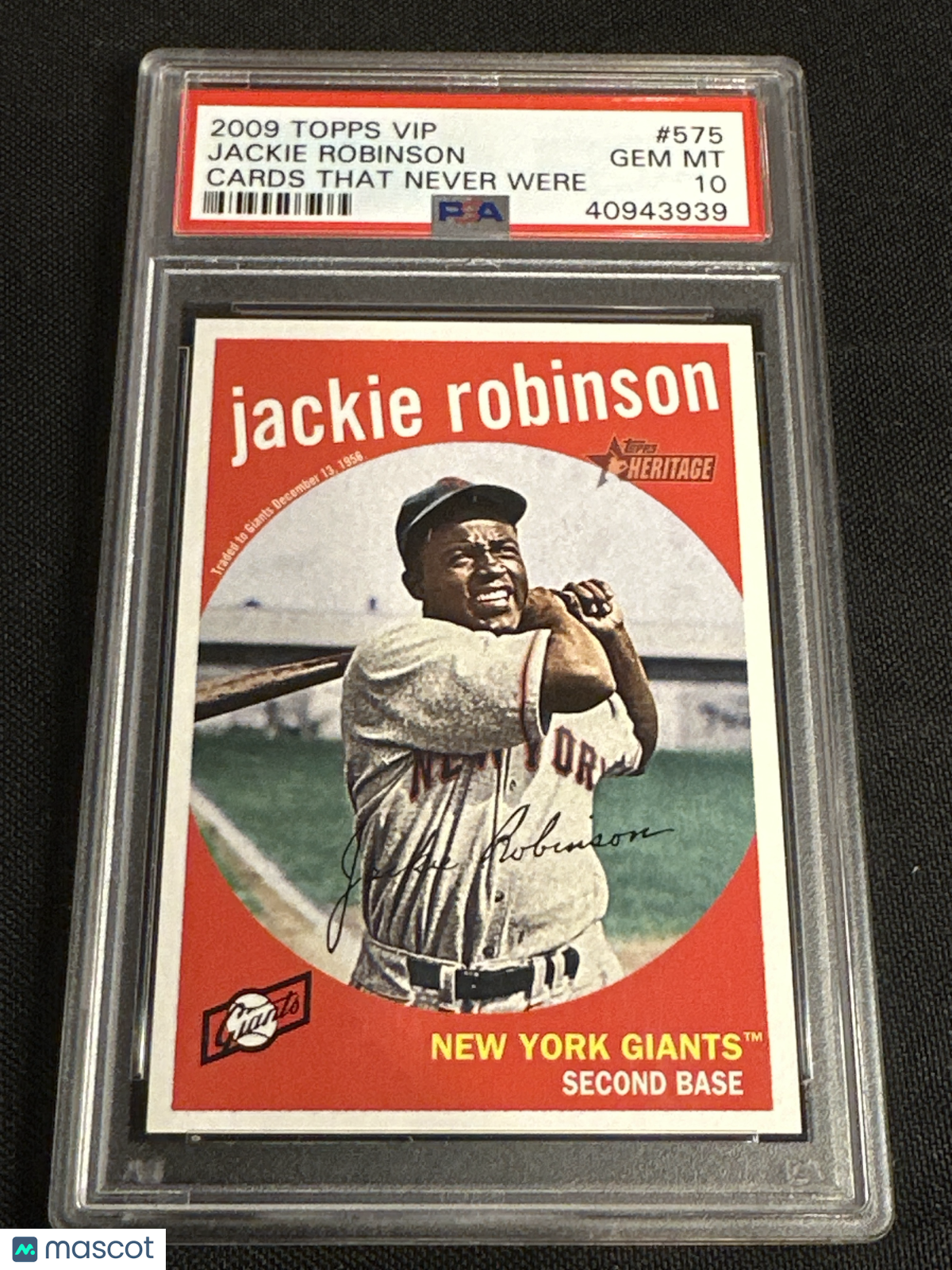 2009 Topps Vip Cards That Never Were Jackie Robinson #575 PSA 10