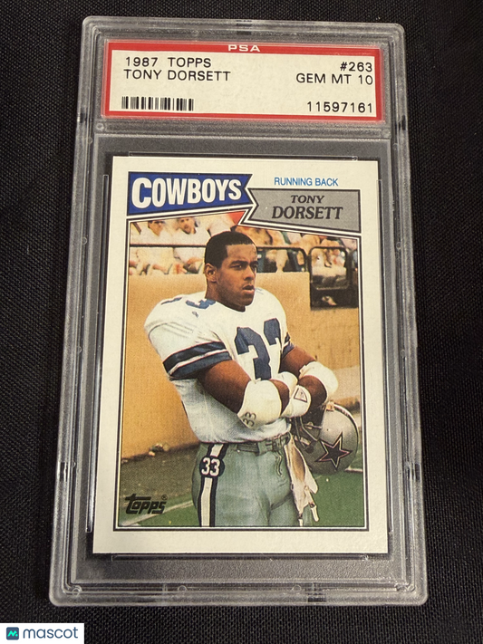 1987 Topps Tony Dorsett #263 PSA 10