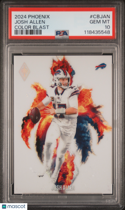 2024 Panini Phoenix Color Blast Josh Allen #CBJAN PSA 10