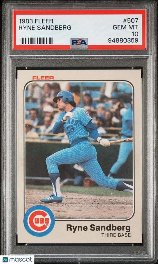 1983 Fleer Ryne Sandberg #507 PSA 10