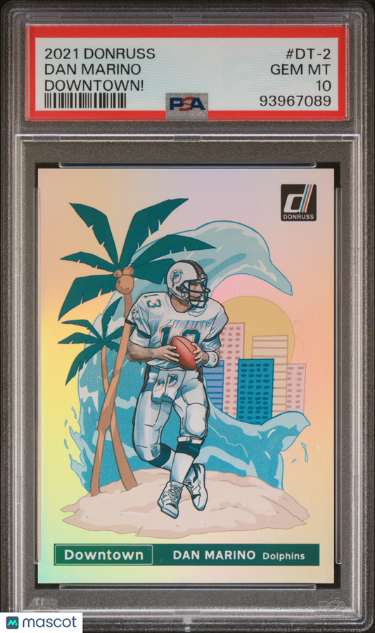 2021 Panini Donruss Downtown Dan Marino #DT-2 Downtown! PSA 10