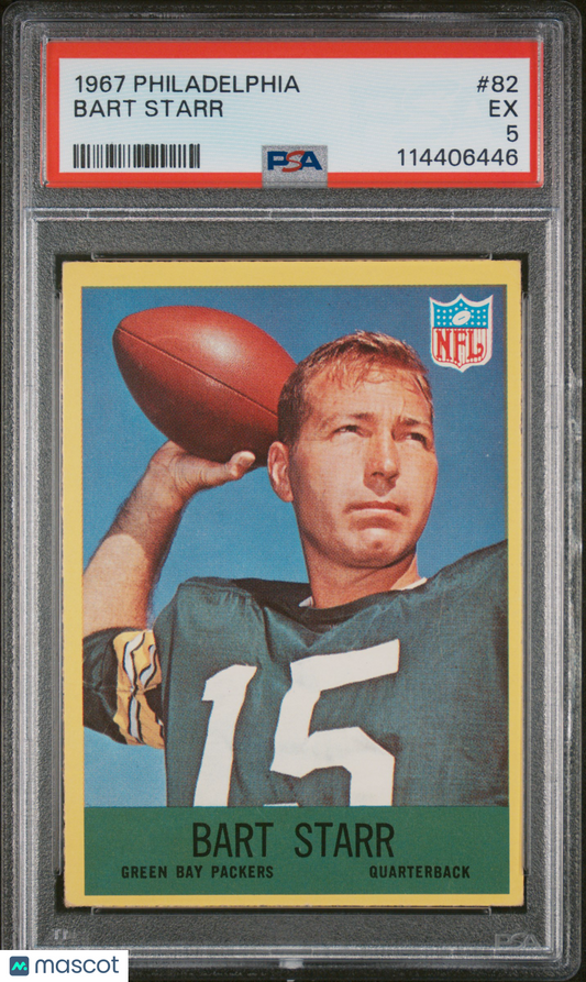 1967 Philadelphia Bart Starr #82 PSA 5
