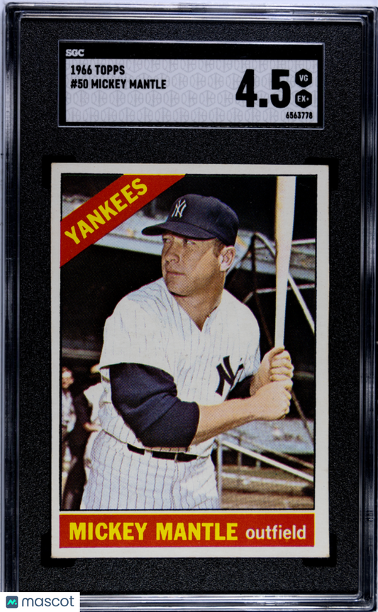 1966 Topps Mickey Mantle #50 SGC 4.5