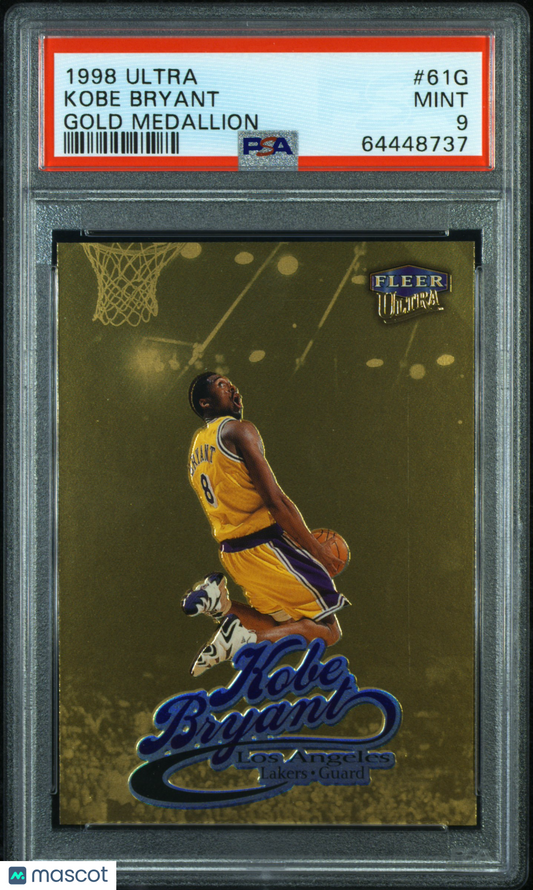 1998 Ultra Kobe Bryant #61G Gold Medallion PSA 9