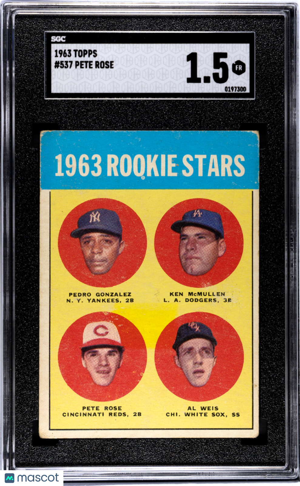 1963 Topps Pete Rose #537 SGC 1.5
