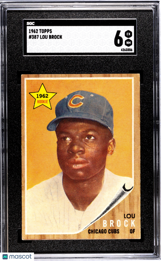 1962 Topps Lou Brock #387 SGC 6