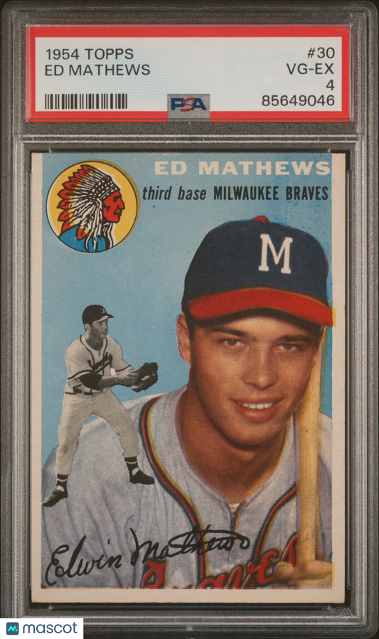 1954 Topps Ed Mathews #30 PSA 4