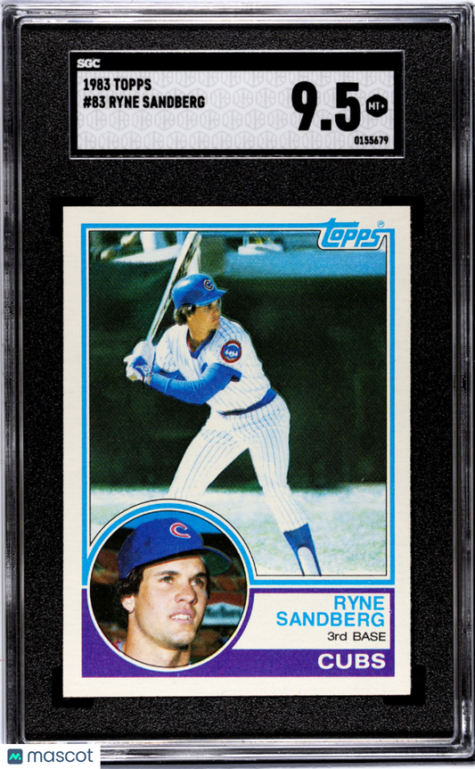1983 Topps Ryne Sandberg #83 SGC 9.5