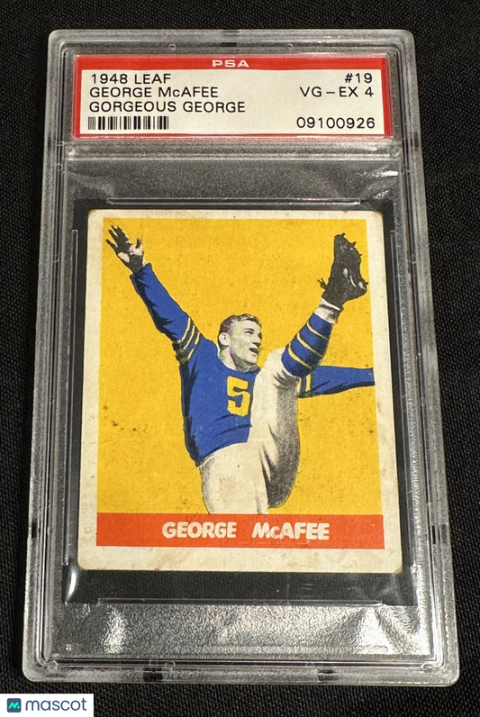 1948 Leaf George Mcafee #19 Gorgeous George On Front PSA 4