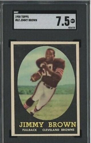 1958 Topps #62 Jim Brown rookie card SGC 7.5