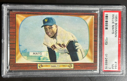 1955 Bowman Willie Mays #184 PSA 7