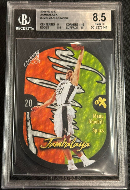 2006-07 E-X Jambalaya Manu Ginobili #JMG BGS 8.5