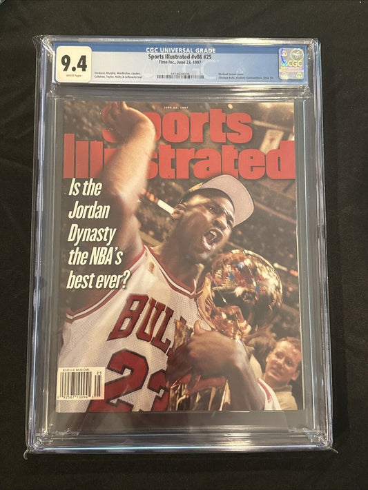 Michael Jordan Sports Illustrated CGC 9.4  Newsstand June 23, 1997