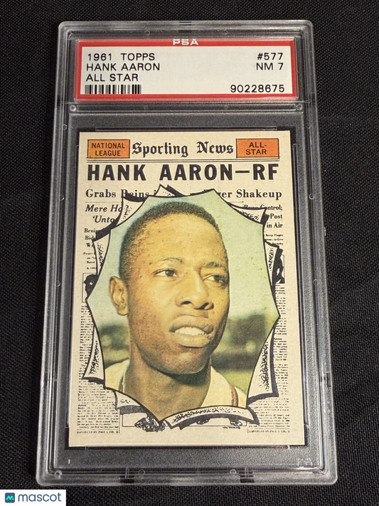 1961 Topps Hank Aaron #577 All Star PSA 7