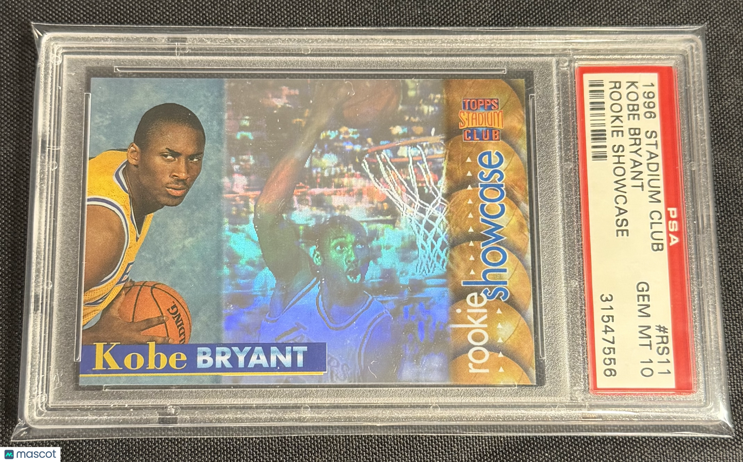 1996 Stadium Club Rookie Showcase Kobe Bryant #RS11 PSA 10