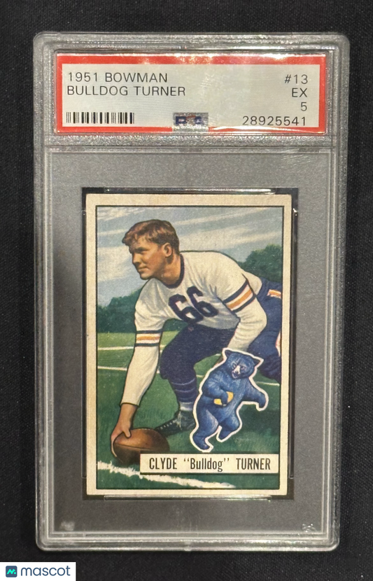 1951 Bowman Bulldog Turner #13 PSA 5