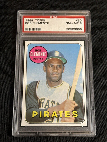 1969 Topps #50 Bob Clemente - PSA 8