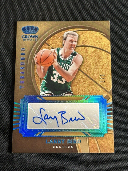 2023-24 Panini Crown Royale LARRY BIRD Treasured Platinum Auto 1/1 CELTICS