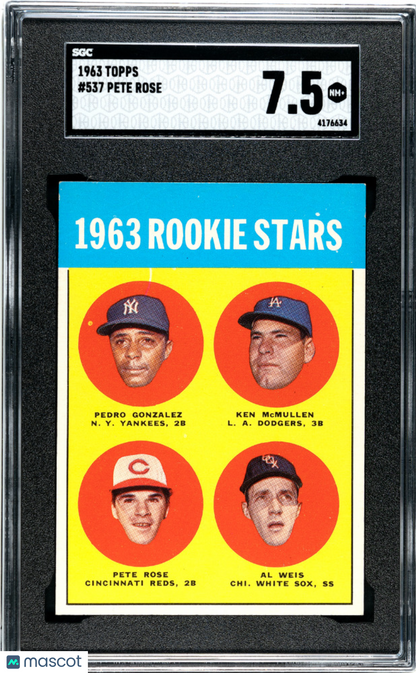 1963 Topps Pete Rose #537 SGC 7.5