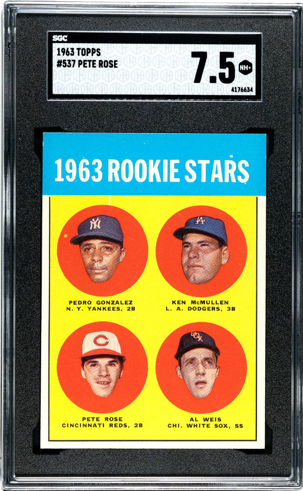 1963 Topps Pete Rose #537 SGC 7.5