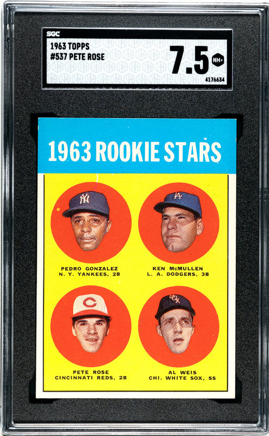 1963 Topps Pete Rose #537 SGC 7.5