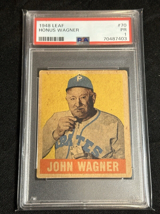 1948-49 Leaf Honus John Wagner #70 PSA 1 HOF