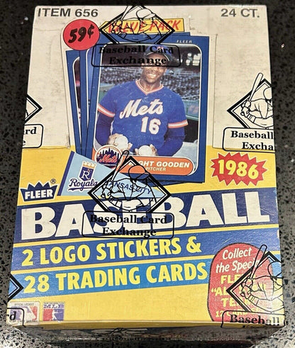 1986 Fleer Baseball Cello Box Sealed BBCE wrapped