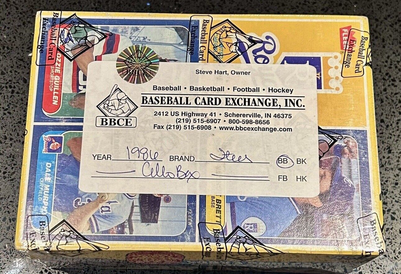 1986 Fleer Baseball Cello Box Sealed BBCE wrapped