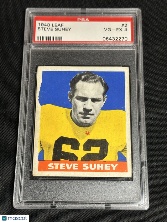 1948 Leaf Steve Suhey #2 PSA 4