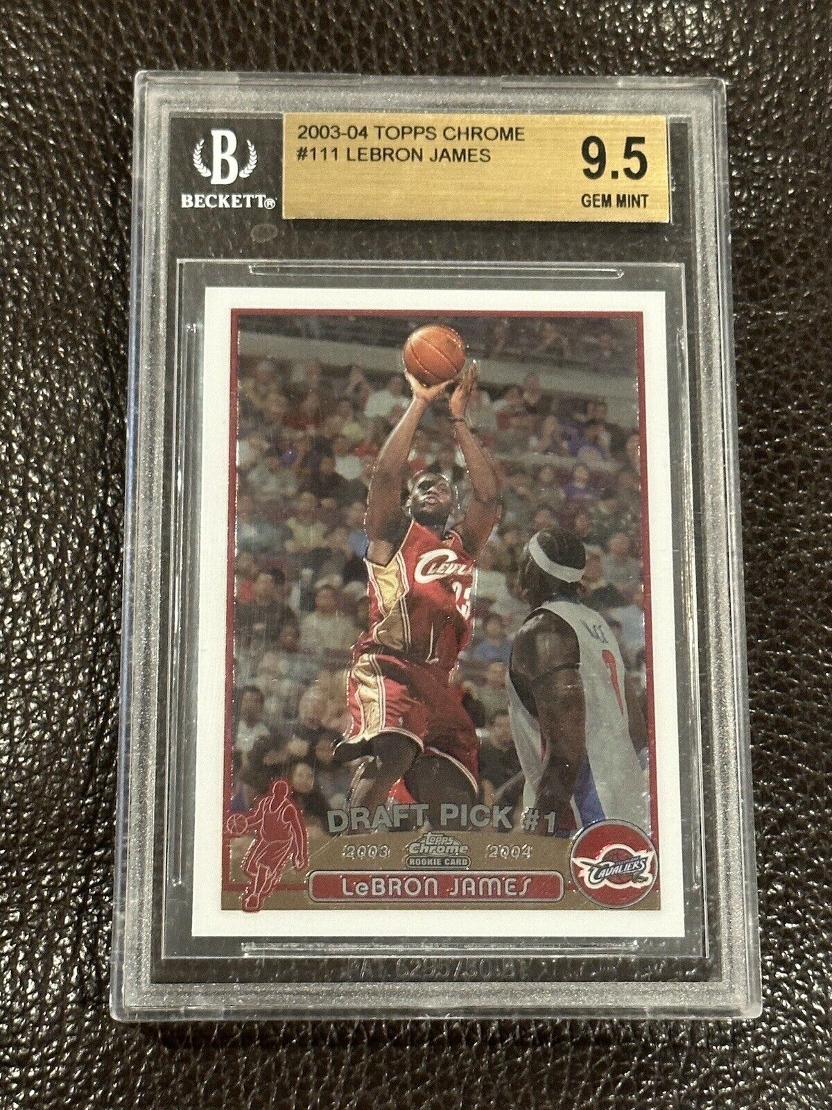 2003-04 Topps Chrome #111 Lebron James RC Rookie BGS 9.5