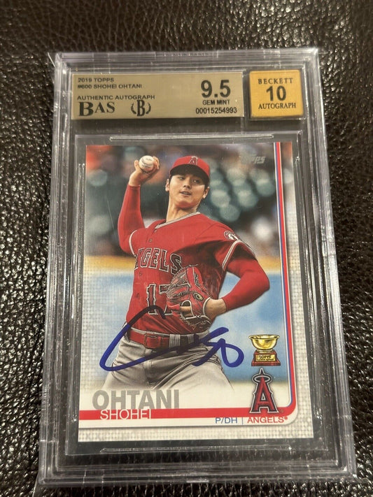 SHOHEI OHTANI 2019 TOPPS # 600 TOPPS ALL-STAR ROOKIE ANGELS AUTO BGS 9.5 10 Auto