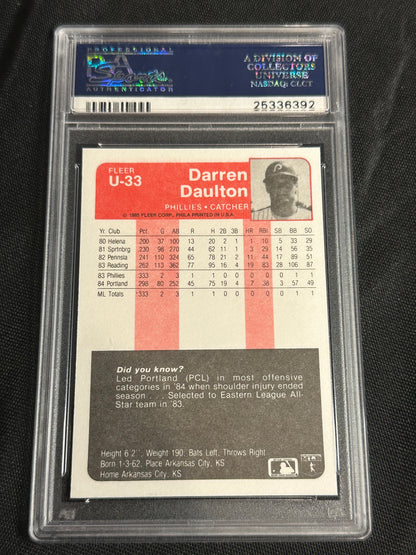 1985 Fleer Update Darren Daulton #U-33 PSA 10