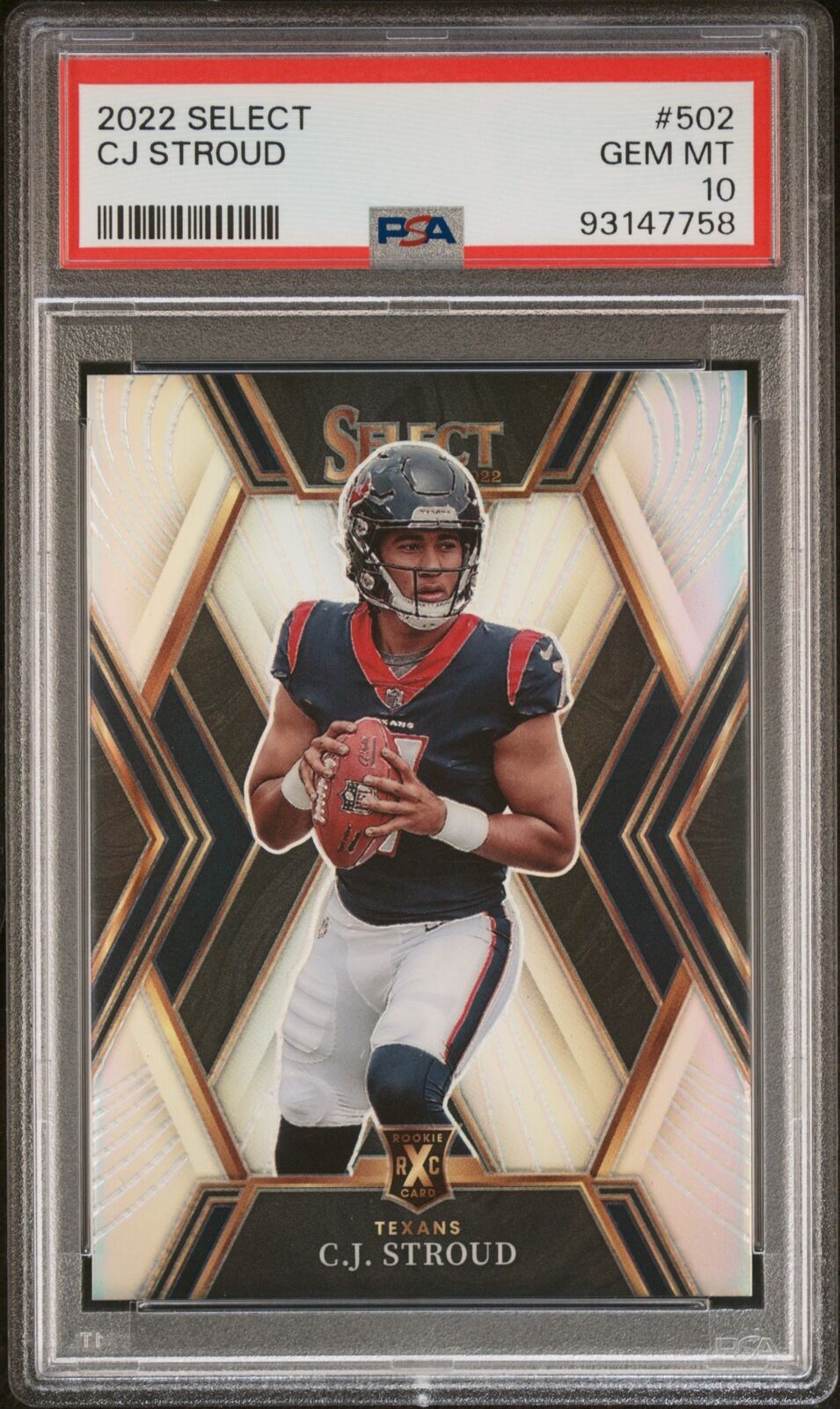 2022 Panini Select XRC CJ Stroud #502 PSA 10