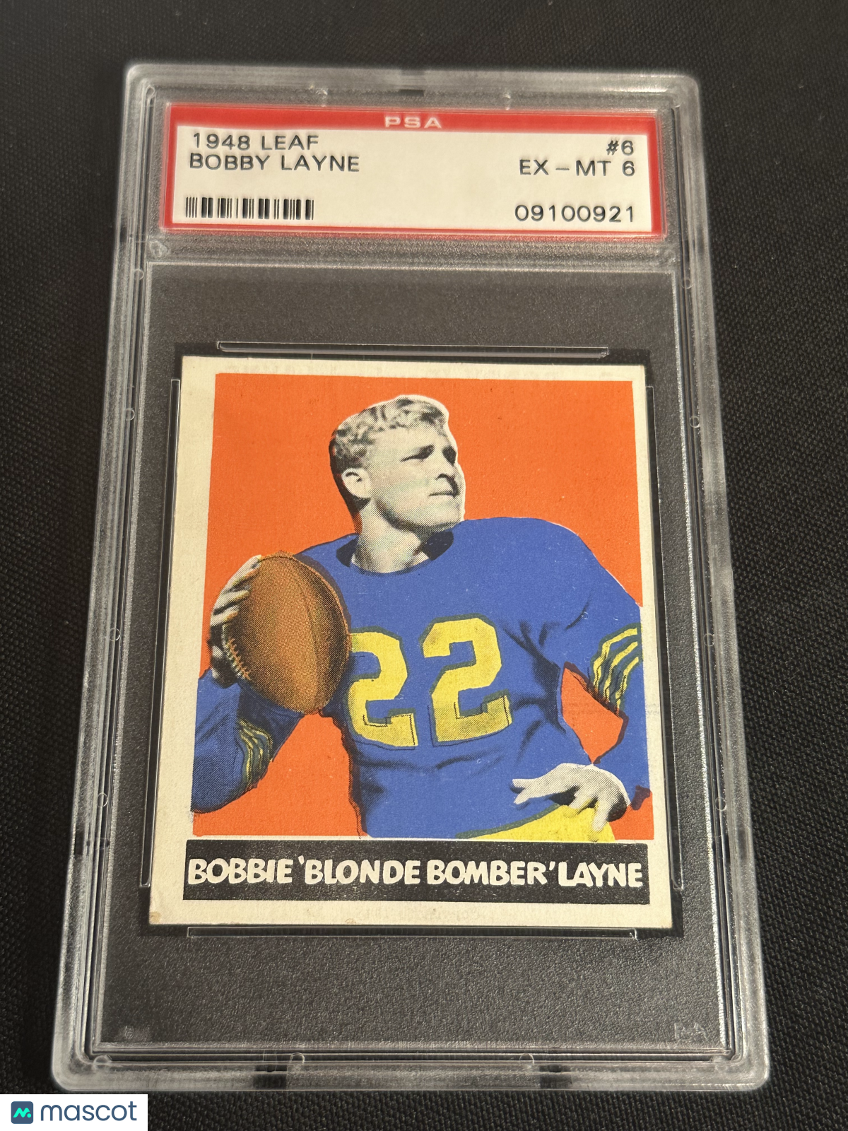 1948 Leaf Bobby Layne #6 PSA 6