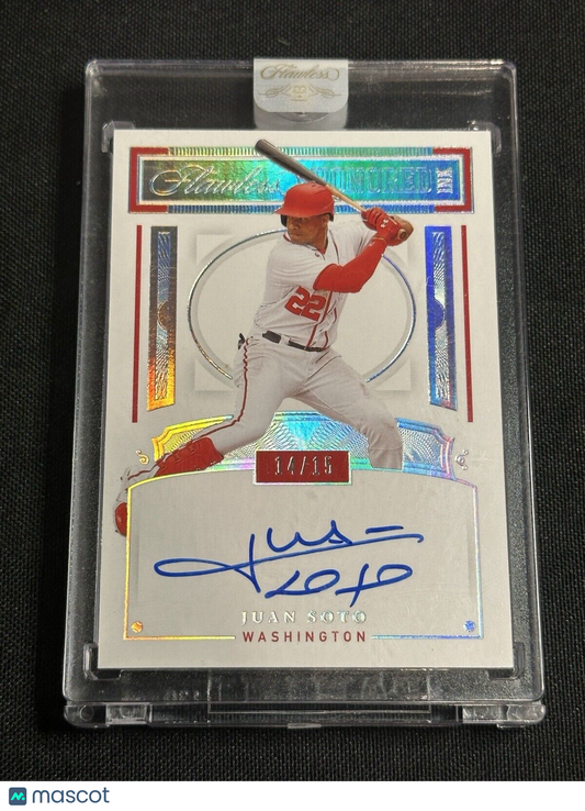 Juan Soto 2021 Flawless ON CARD Auto Autograph Honored Ink Nationals /15 SEALED!