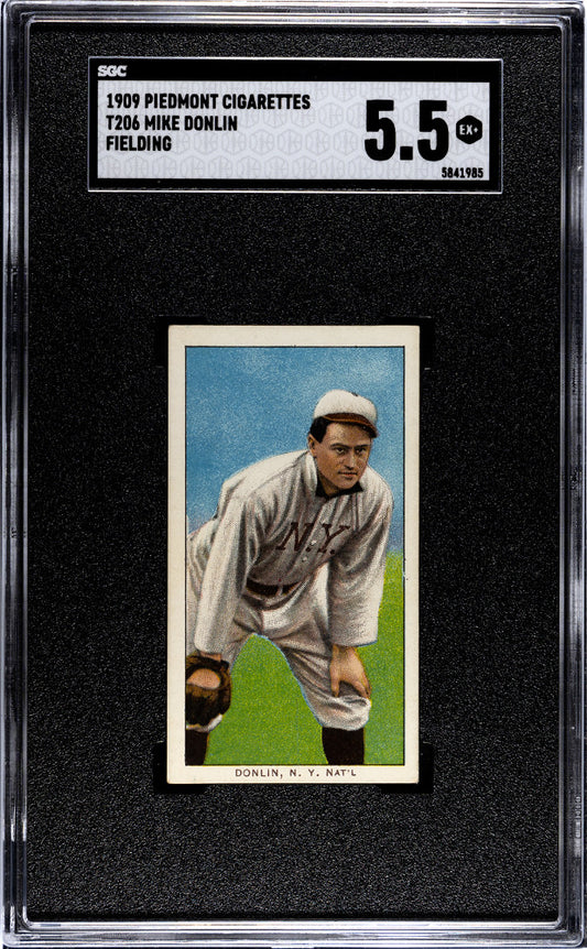 1909 Piedmont Cigarettes (T206) Mike Donlin Fielding SGC 5841985