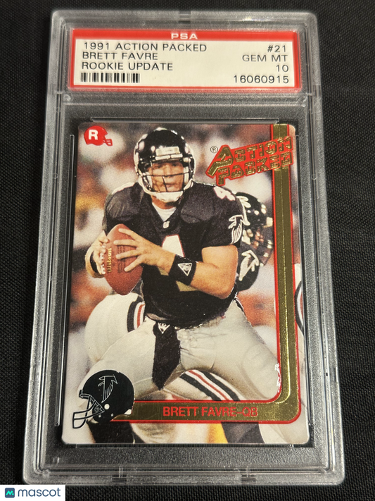 1991 Action Packed Rookie Update Brett Favre #21 PSA 10