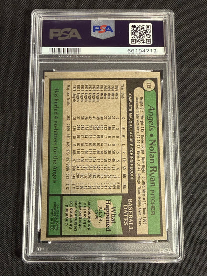 1979 Topps Nolan Ryan #115 PSA 9