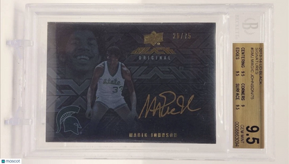 2013 UD Black Signatures Magic Johnson /75 BGS 9.5