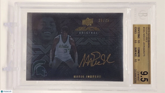 2013 UD Black Signatures Magic Johnson /75 BGS 9.5