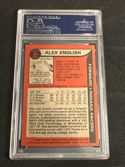 1979 Topps Alex English #31 PSA 8
